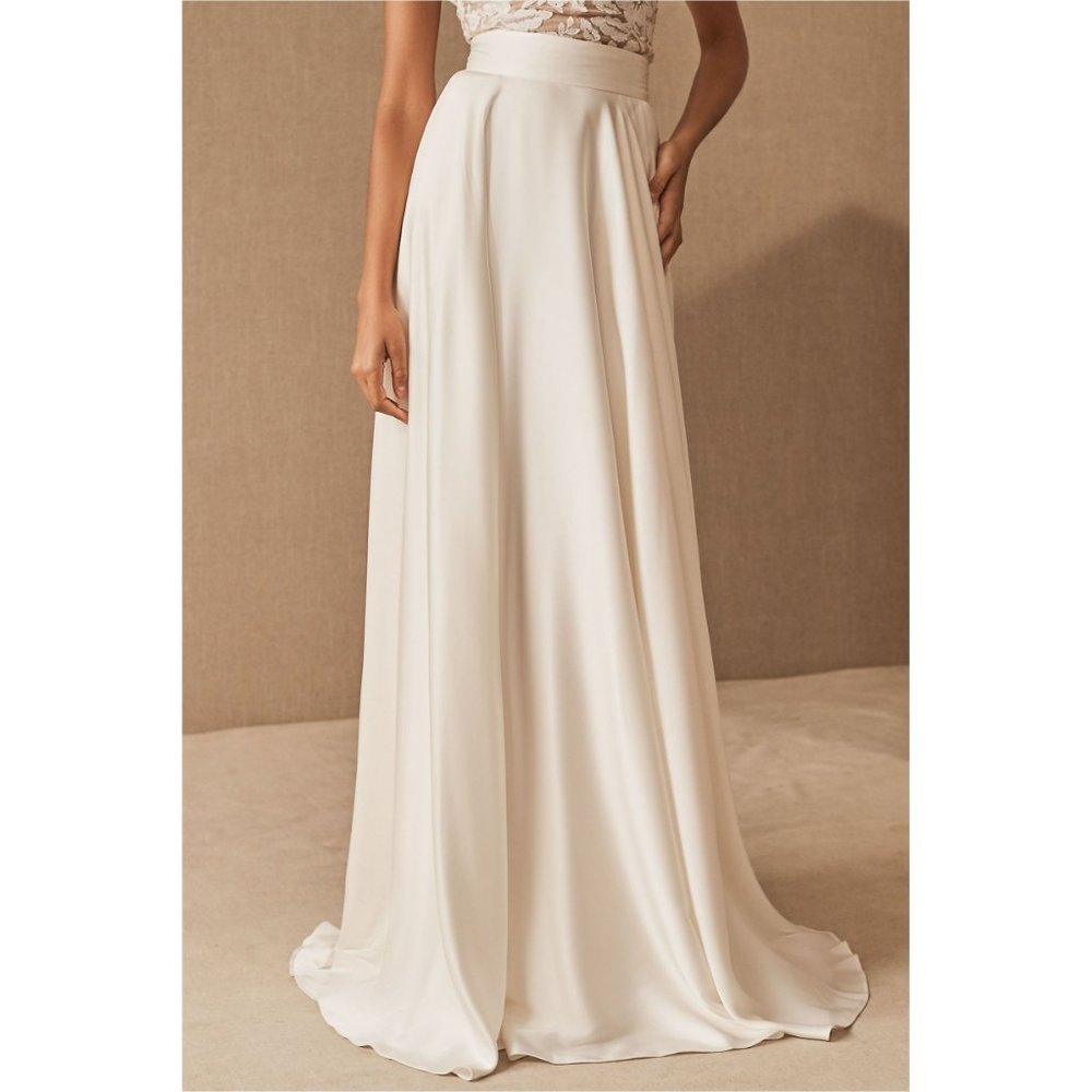 BHLDN Catherine Deane Liz Bridal Skirt Size 16 Wedding Satin